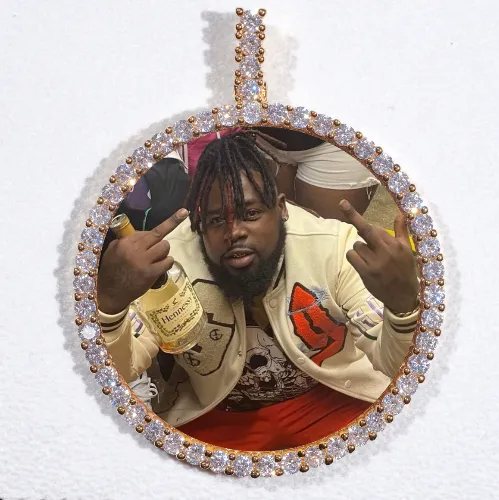 LARGE 3D CIRCLE CUSTOM PICTURE PENDANT sold by The GUU Shop