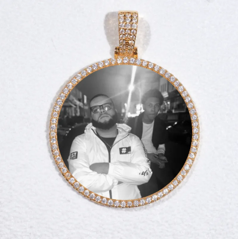 MEDIUM 3D CIRCLE CUSTOM PICTURE PENDANT sold by The GUU Shop