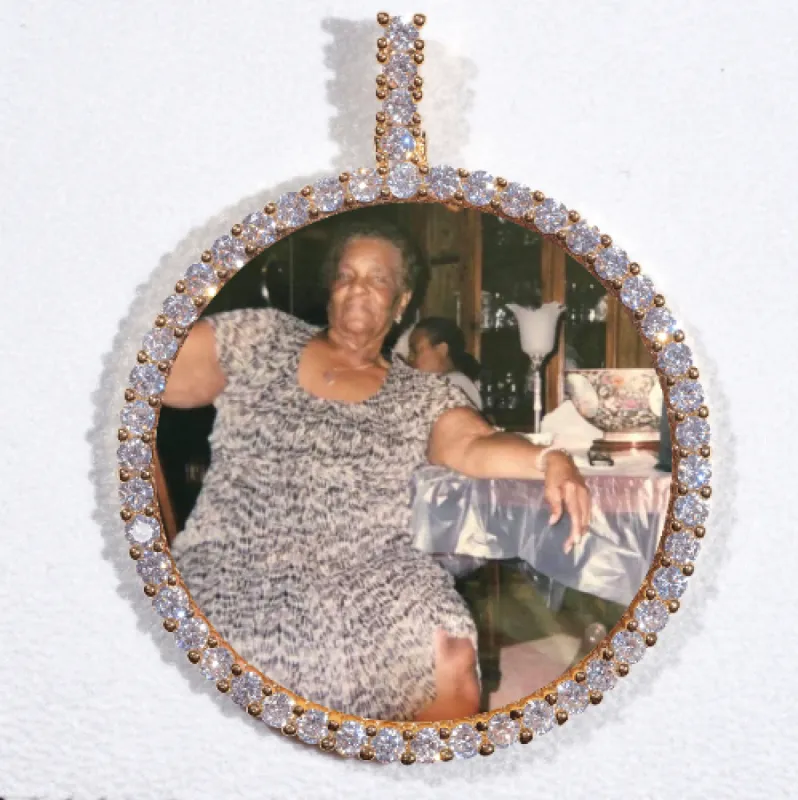 LARGE 3D CIRCLE CUSTOM PICTURE PENDANT sold by The GUU Shop