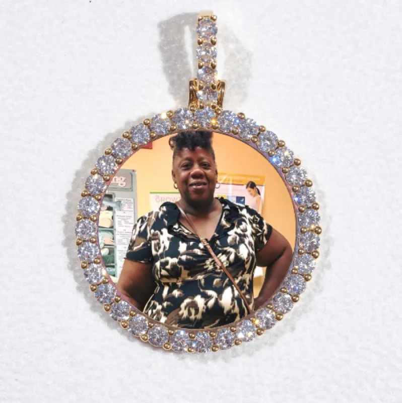 3D CIRCLE CUSTOM PICTURE PENDANT SMALL SIZE sold by The GUU Shop