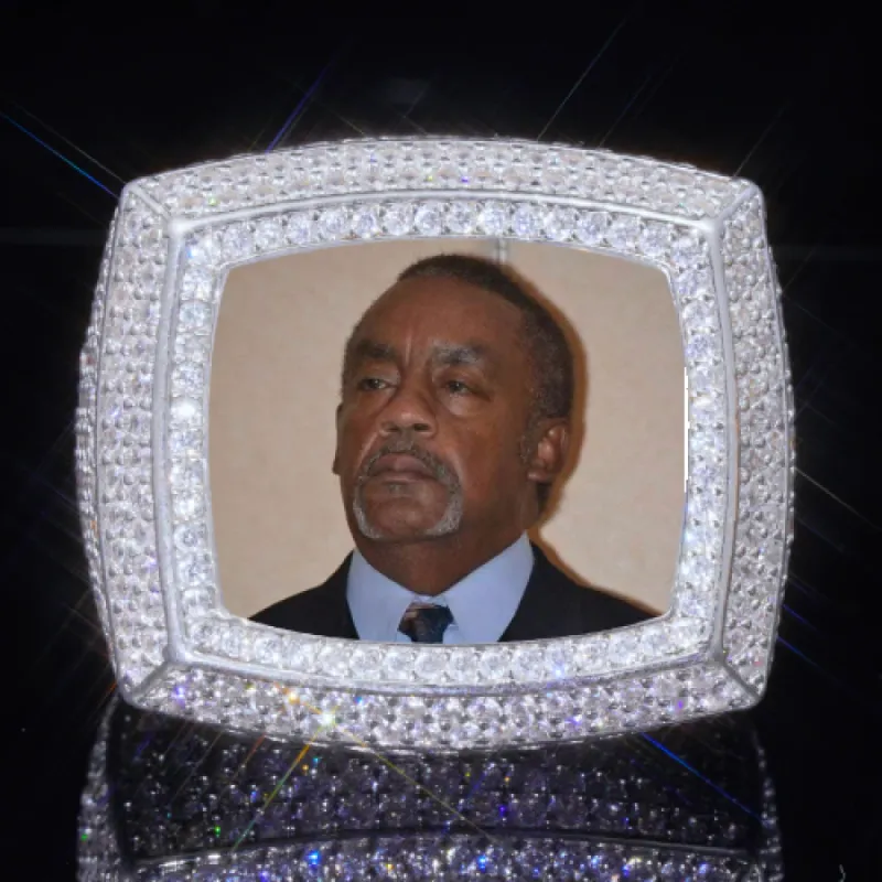 3D CUSTOM PICTURE ICED RING sold by The GUU Shop