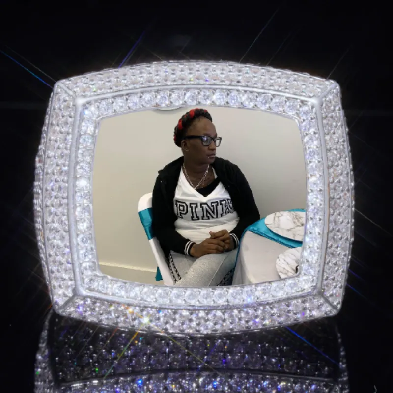 3D CUSTOM PICTURE ICED RING sold by The GUU Shop