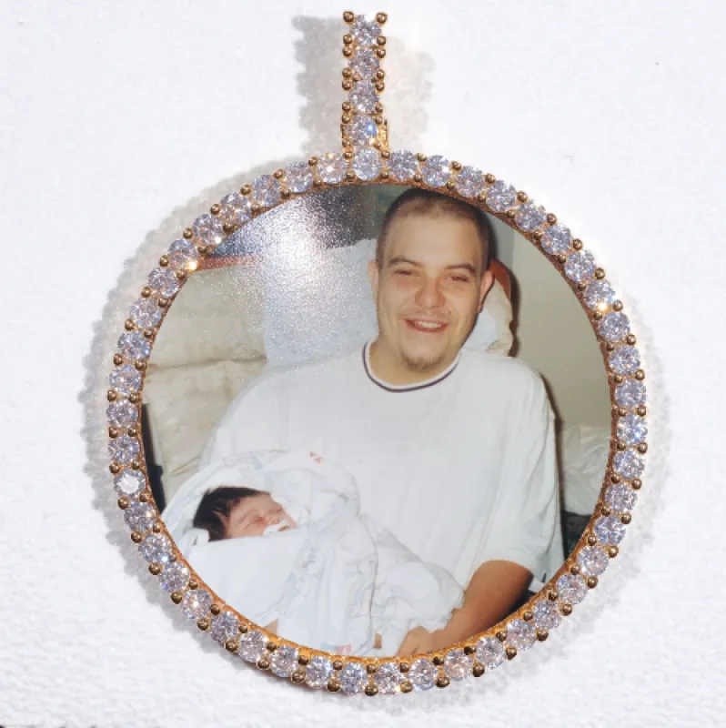 LARGE 3D CIRCLE CUSTOM PICTURE PENDANT sold by The GUU Shop