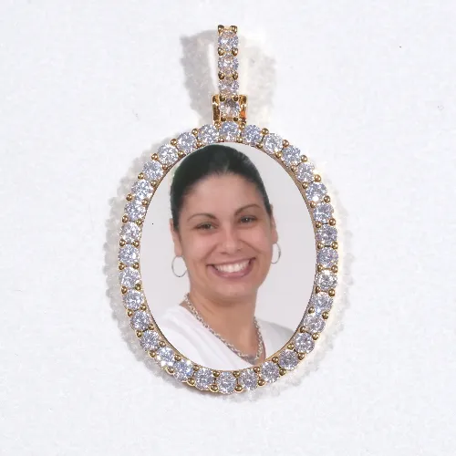 3D Oval Custom Picture Pendant sold by The GUU Shop