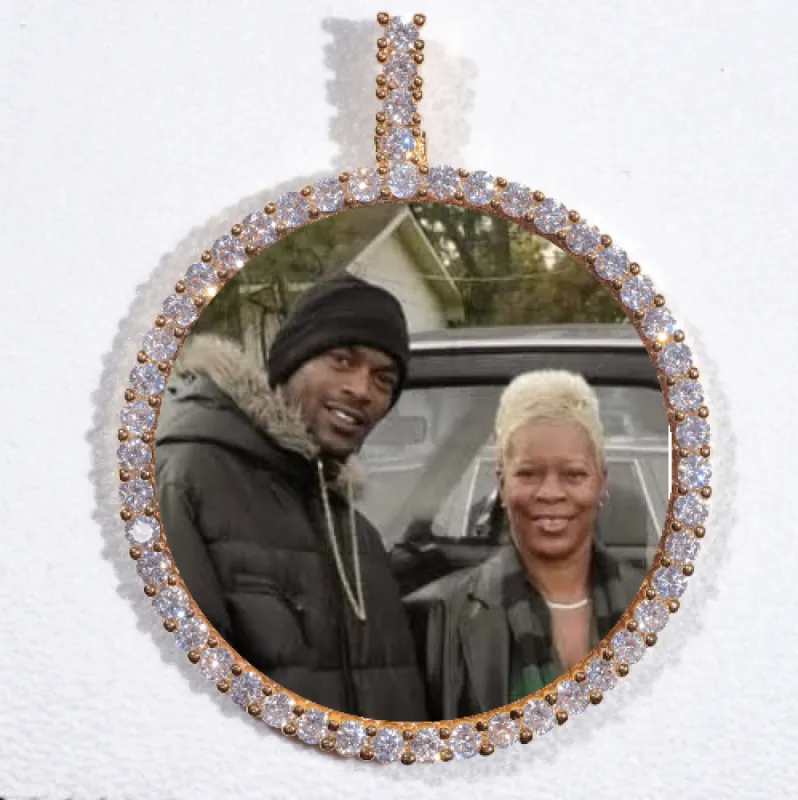 LARGE 3D CIRCLE CUSTOM PICTURE PENDANT sold by The GUU Shop