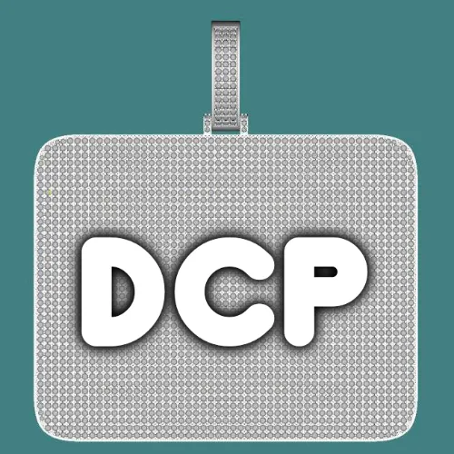 CUSTOM LETTER NECKLACE 3D BIG SQUARE sold by The GUU Shop