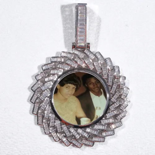 Large 3D Baguette Custom Picture Pendant sold by The GUU Shop