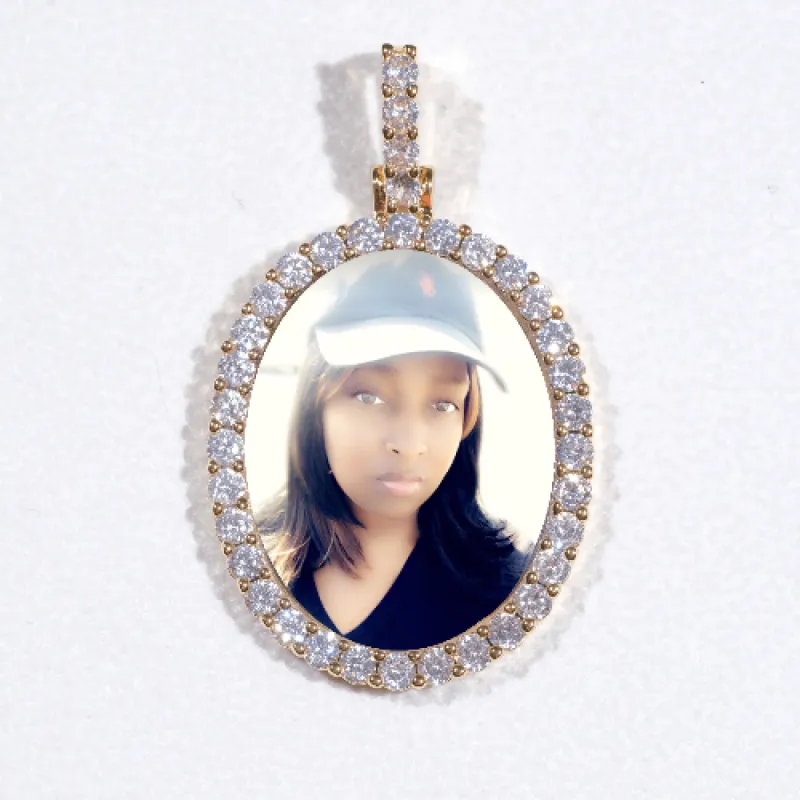 3D Oval Custom Picture Pendant sold by The GUU Shop