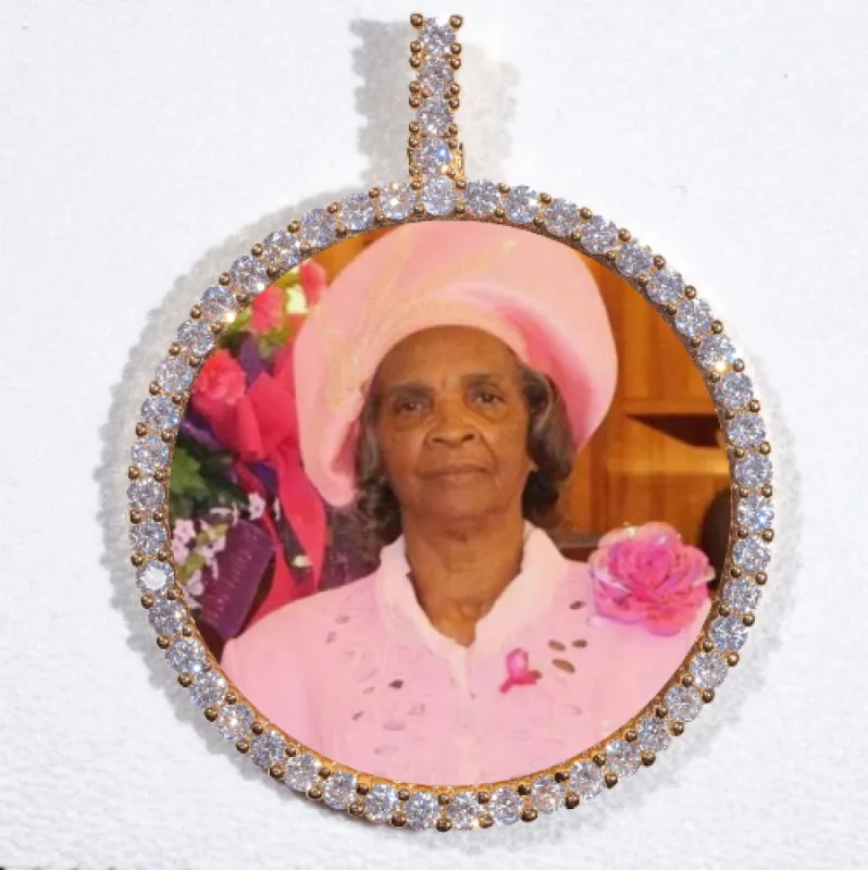 LARGE 3D CIRCLE CUSTOM PICTURE PENDANT sold by The GUU Shop