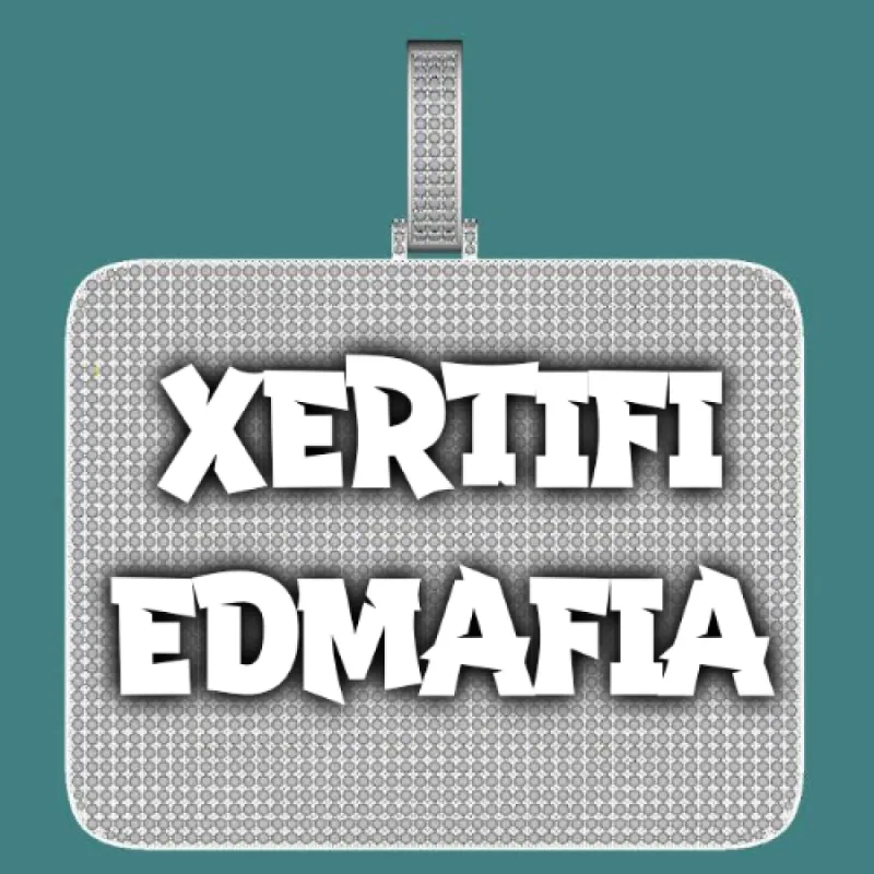 CUSTOM LETTER NECKLACE 3D BIG SQUARE sold by The GUU Shop