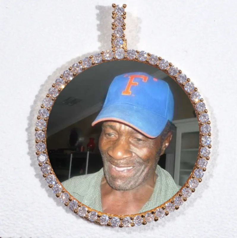 LARGE 3D CIRCLE CUSTOM PICTURE PENDANT sold by The GUU Shop