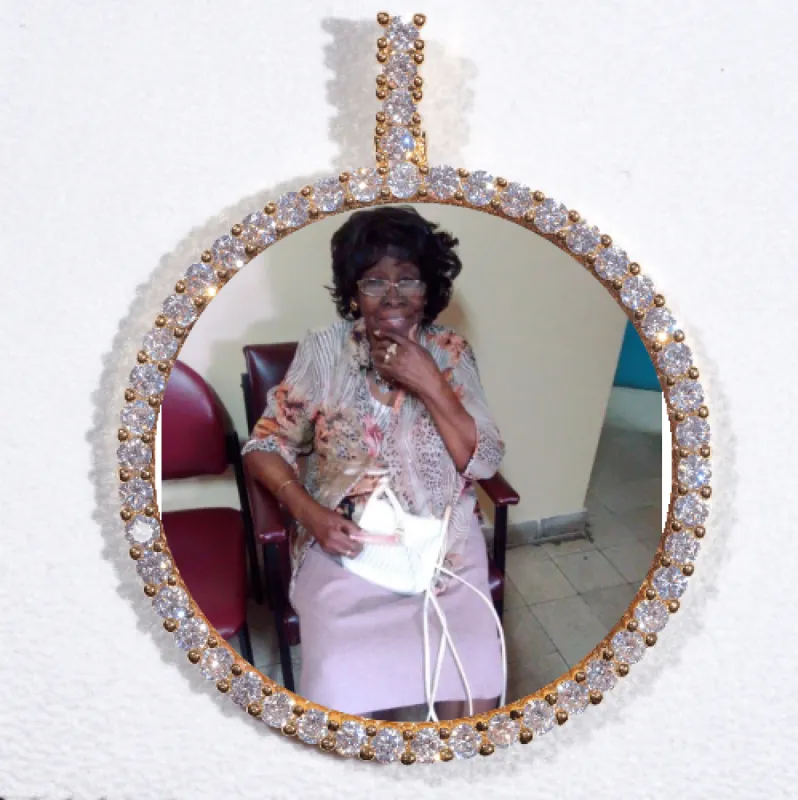 LARGE 3D CIRCLE CUSTOM PICTURE PENDANT sold by The GUU Shop