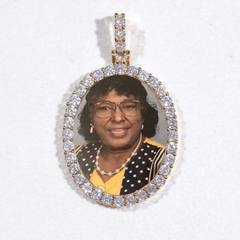 3D Oval Custom Picture Pendant sold by The GUU Shop