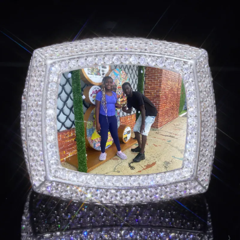 3D CUSTOM PICTURE ICED RING sold by The GUU Shop