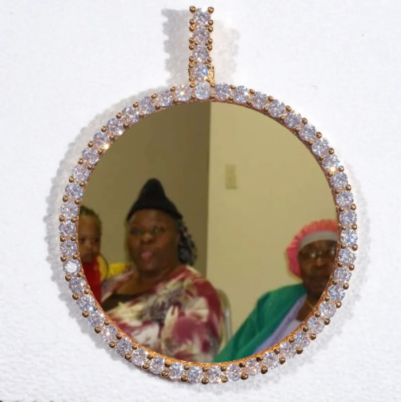 LARGE 3D CIRCLE CUSTOM PICTURE PENDANT sold by The GUU Shop