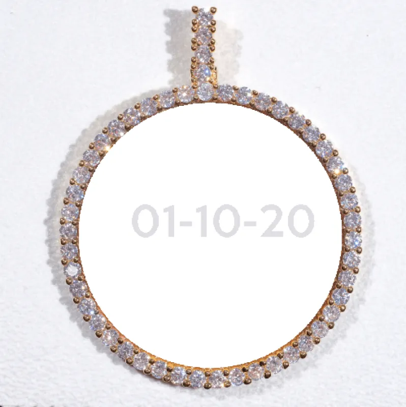 LARGE 3D CIRCLE CUSTOM PICTURE PENDANT sold by The GUU Shop