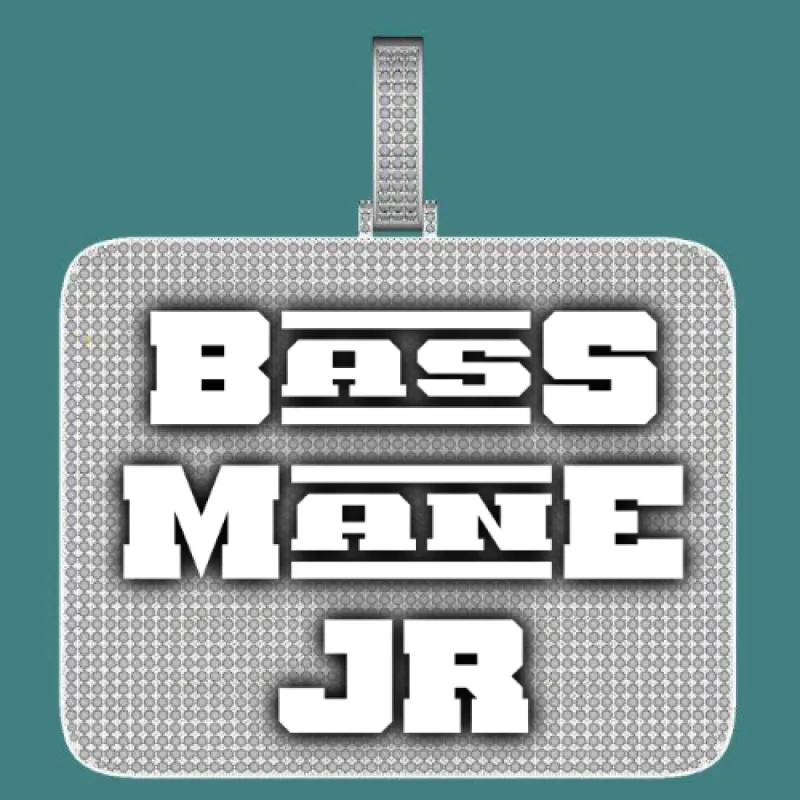 CUSTOM LETTER NECKLACE 3D BIG SQUARE sold by The GUU Shop