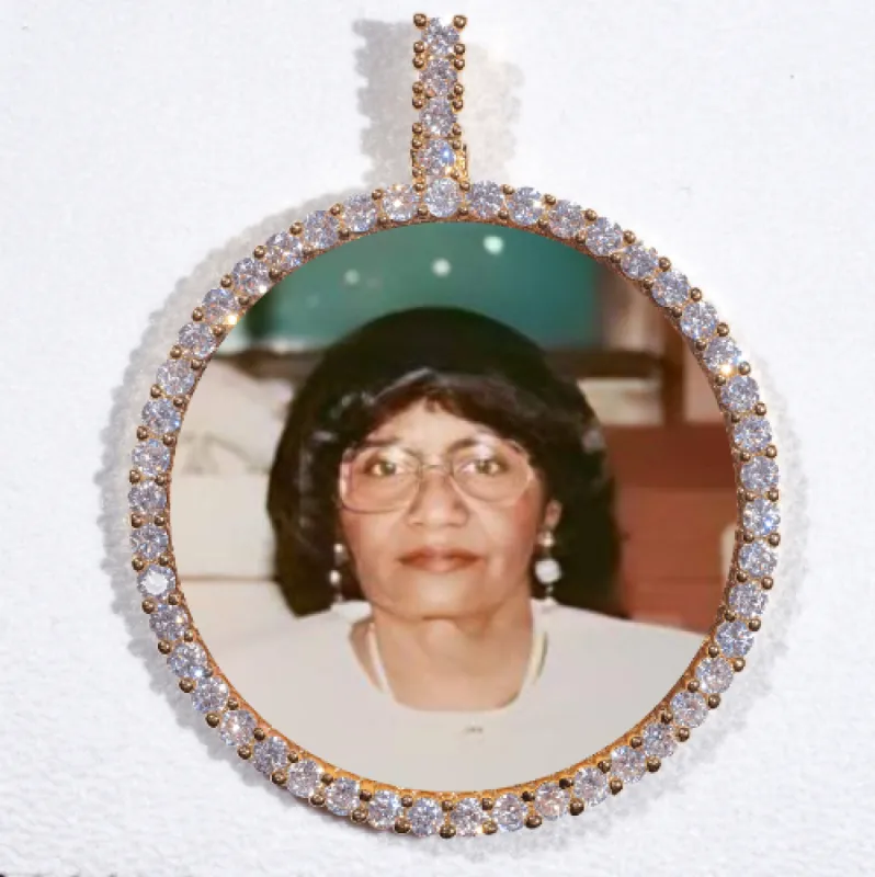 LARGE 3D CIRCLE CUSTOM PICTURE PENDANT sold by The GUU Shop