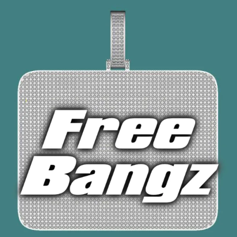 CUSTOM LETTER NECKLACE 3D BIG SQUARE sold by The GUU Shop