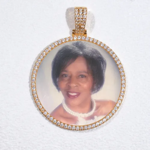 MEDIUM 3D CIRCLE CUSTOM PICTURE PENDANT sold by The GUU Shop