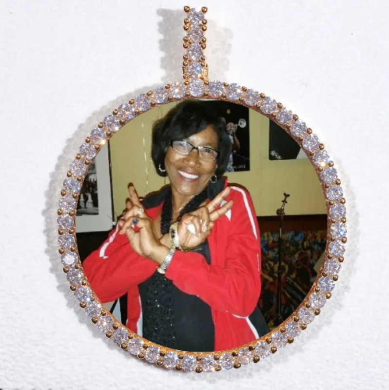 LARGE 3D CIRCLE CUSTOM PICTURE PENDANT sold by The GUU Shop