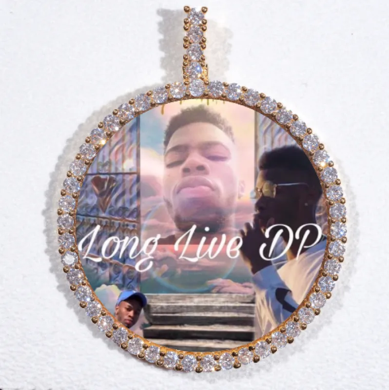 LARGE 3D CIRCLE CUSTOM PICTURE PENDANT sold by The GUU Shop