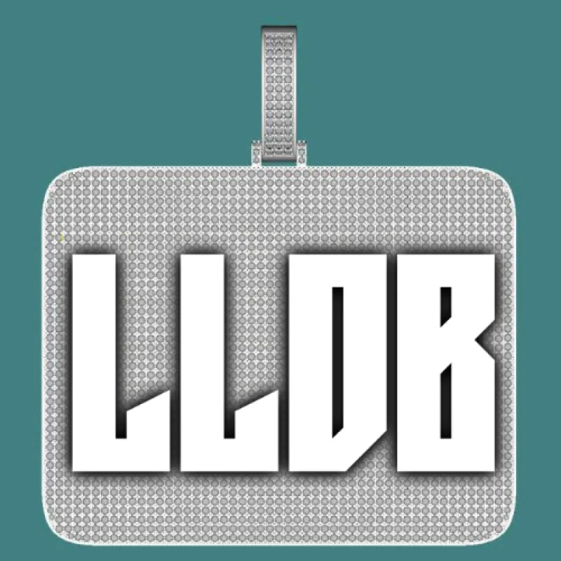 CUSTOM LETTER NECKLACE 3D BIG SQUARE sold by The GUU Shop