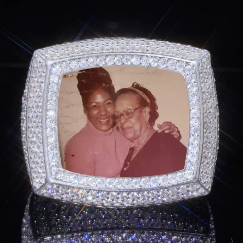 3D CUSTOM PICTURE ICED RING sold by The GUU Shop