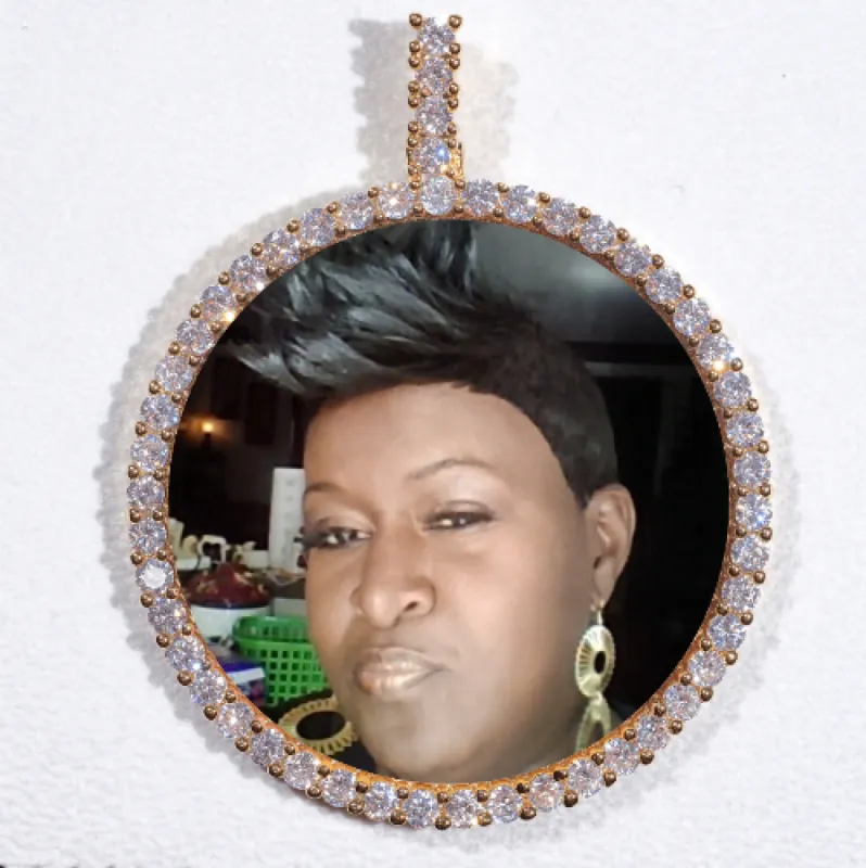 LARGE 3D CIRCLE CUSTOM PICTURE PENDANT sold by The GUU Shop