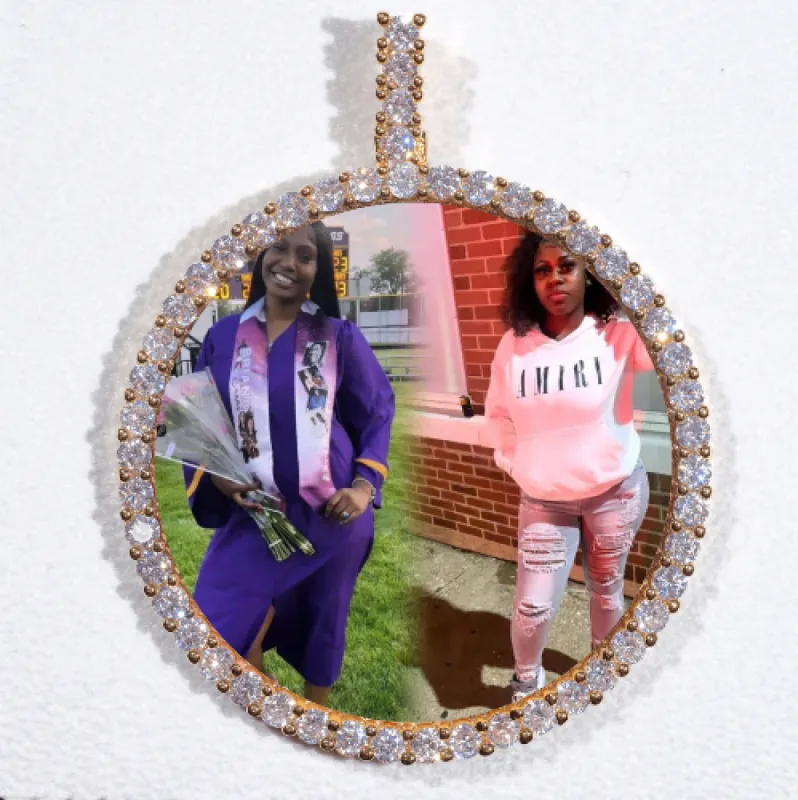 LARGE 3D CIRCLE CUSTOM PICTURE PENDANT sold by The GUU Shop