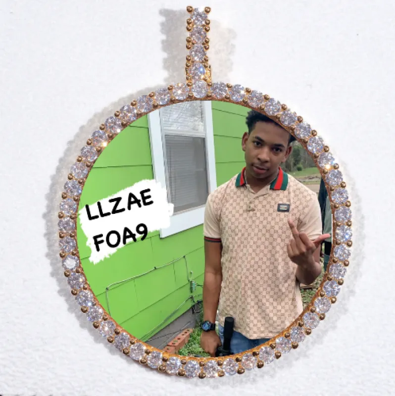 LARGE 3D CIRCLE CUSTOM PICTURE PENDANT sold by The GUU Shop