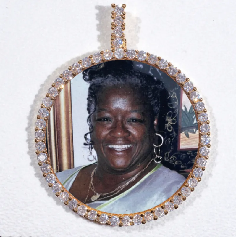 LARGE 3D CIRCLE CUSTOM PICTURE PENDANT sold by The GUU Shop