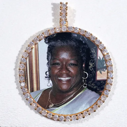 LARGE 3D CIRCLE CUSTOM PICTURE PENDANT sold by The GUU Shop