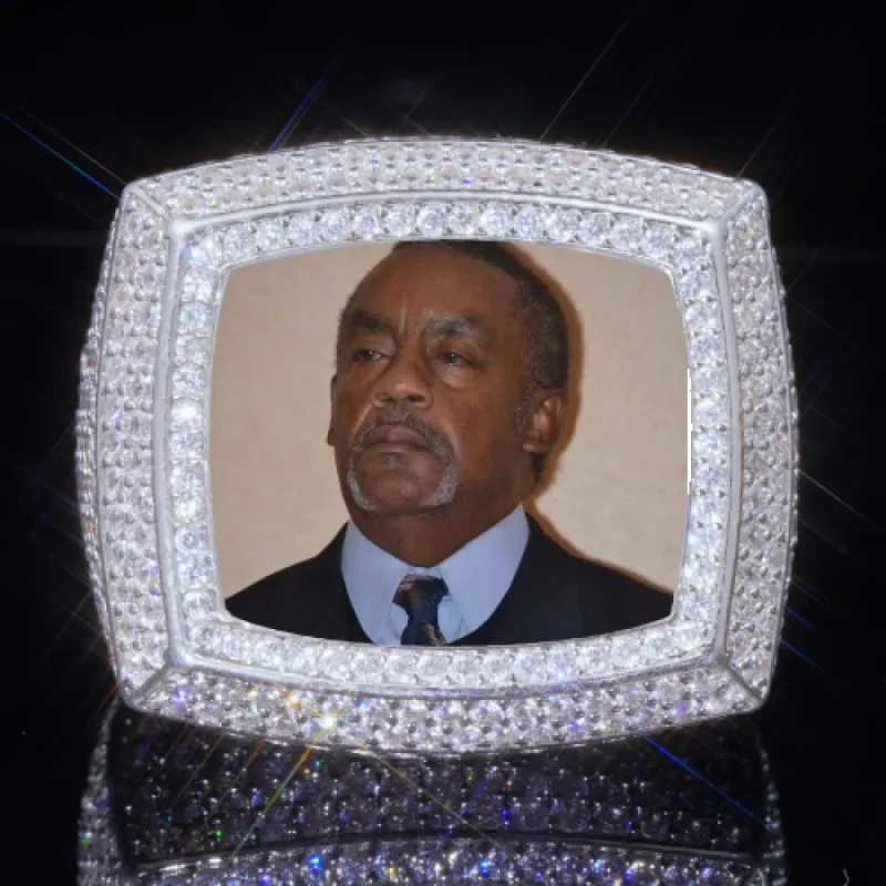 3D CUSTOM PICTURE ICED RING sold by The GUU Shop