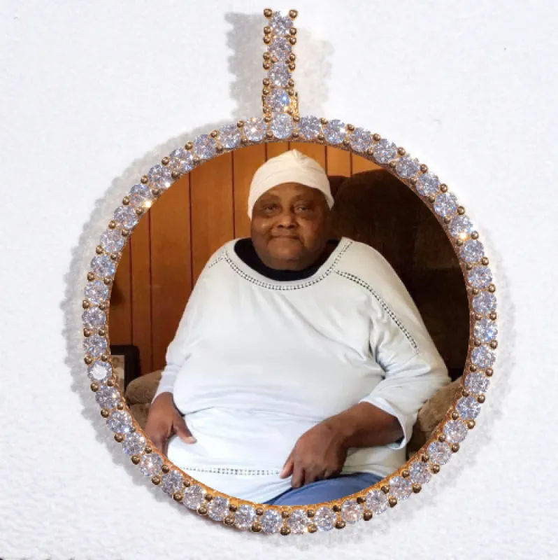 LARGE 3D CIRCLE CUSTOM PICTURE PENDANT sold by The GUU Shop