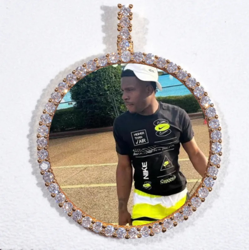 LARGE 3D CIRCLE CUSTOM PICTURE PENDANT sold by The GUU Shop