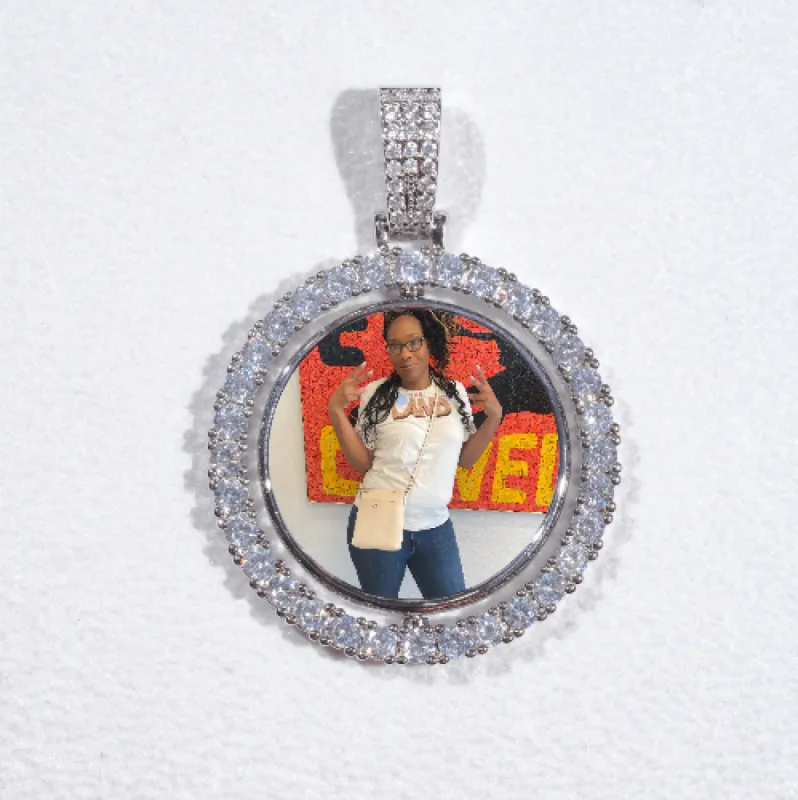 3D Spinning 2-Faced Custom Picture Pendant sold by The GUU Shop