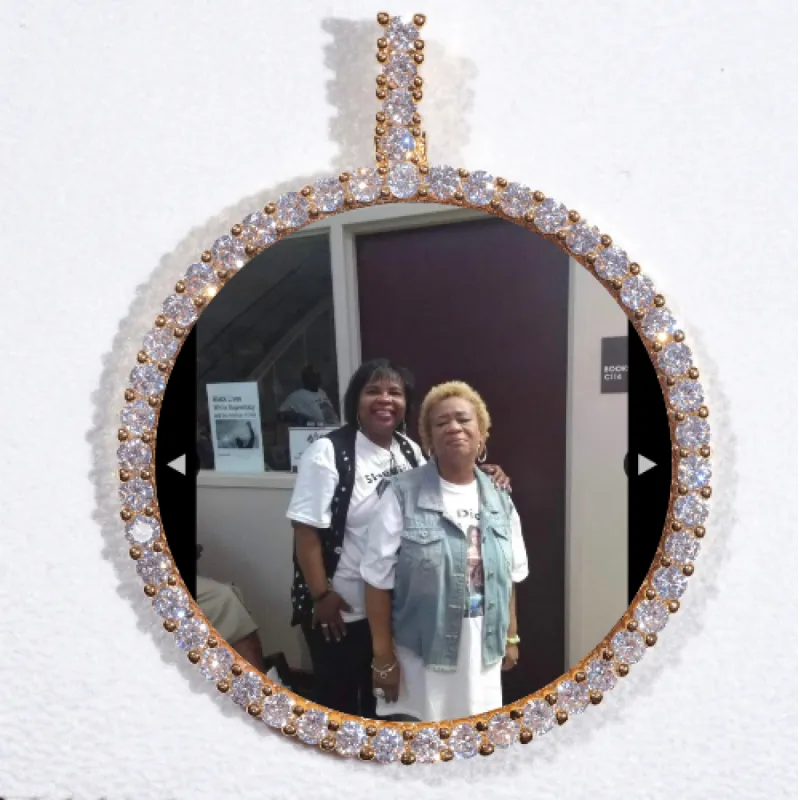 LARGE 3D CIRCLE CUSTOM PICTURE PENDANT sold by The GUU Shop