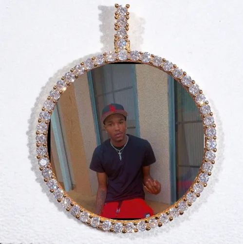 LARGE 3D CIRCLE CUSTOM PICTURE PENDANT sold by The GUU Shop