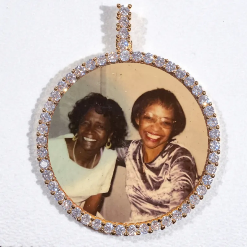 LARGE 3D CIRCLE CUSTOM PICTURE PENDANT sold by The GUU Shop