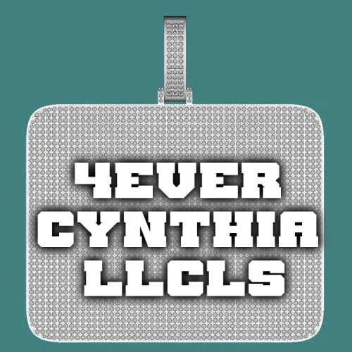 CUSTOM LETTER NECKLACE 3D BIG SQUARE sold by The GUU Shop