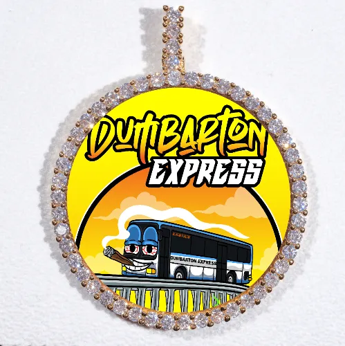 LARGE 3D CIRCLE CUSTOM PICTURE PENDANT sold by The GUU Shop