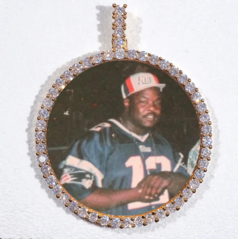 LARGE 3D CIRCLE CUSTOM PICTURE PENDANT sold by The GUU Shop