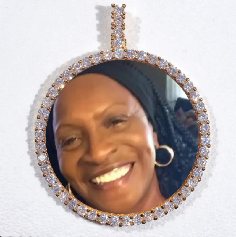 LARGE 3D CIRCLE CUSTOM PICTURE PENDANT sold by The GUU Shop