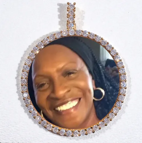 LARGE 3D CIRCLE CUSTOM PICTURE PENDANT sold by The GUU Shop