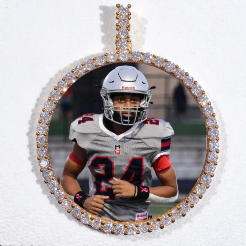 LARGE 3D CIRCLE CUSTOM PICTURE PENDANT sold by The GUU Shop