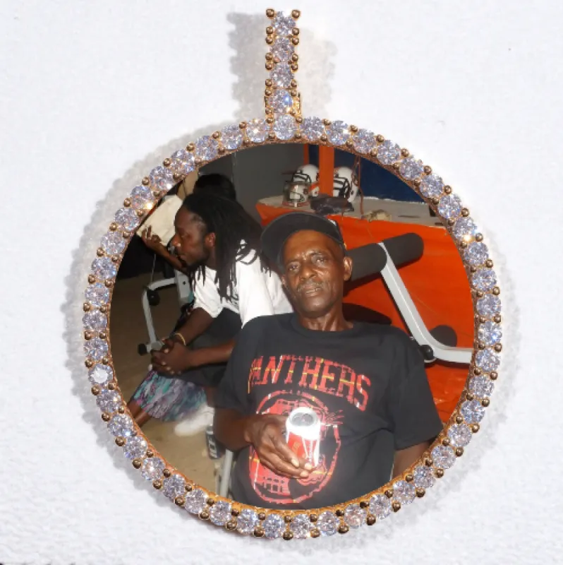 LARGE 3D CIRCLE CUSTOM PICTURE PENDANT sold by The GUU Shop