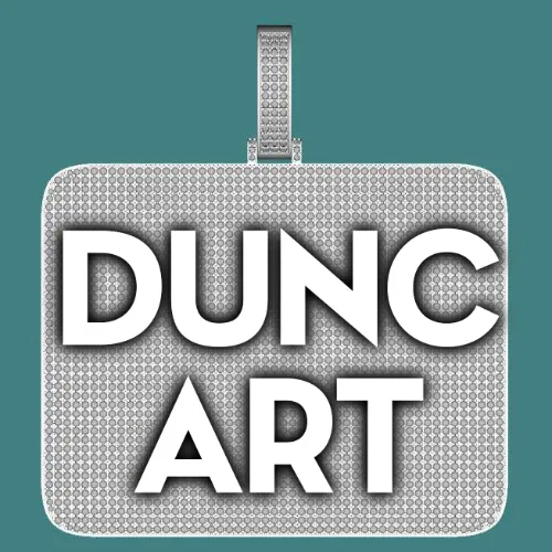 CUSTOM LETTER NECKLACE 3D BIG SQUARE sold by The GUU Shop