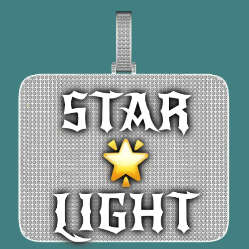 CUSTOM LETTER NECKLACE 3D BIG SQUARE sold by The GUU Shop