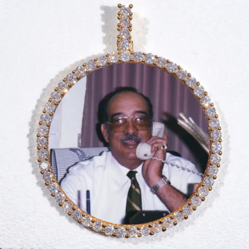 LARGE 3D CIRCLE CUSTOM PICTURE PENDANT sold by The GUU Shop